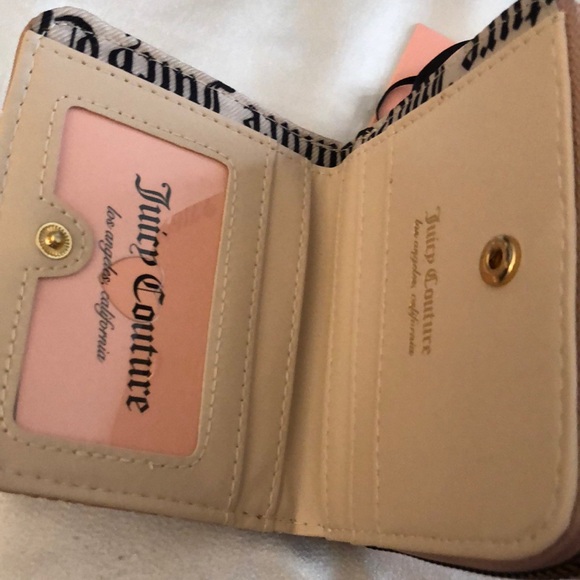 Juicy Couture Dusty Blush Not Your Babe Small Zip Around Bifold Wallet NWT - Picture 11 of 16